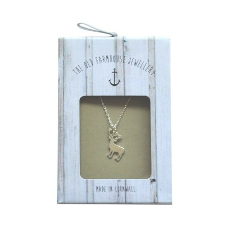 Sterling silver Stag Charm Necklace