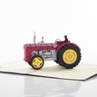 Vintage Red Tractor Pop Up Card additional 2