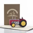 Vintage Red Tractor Pop Up Card additional 1