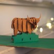 Highland Cow Pop Up Card additional 4