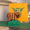 Highland Cow Pop Up Card additional 1