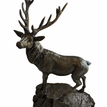 Philip Turner Cold Cast Bronze Stag on Rock Sculpture additional 3
