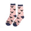 Ladies Dusky Pink Hens Socks additional 1
