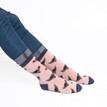 Ladies Dusky Pink Hens Socks additional 3