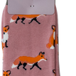 Ladies Dusky Pink Foxes Socks additional 2