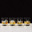 Just Slate Country Animals Etched Whisky Glass Tumbler Gift Set (Set of 4) additional 1