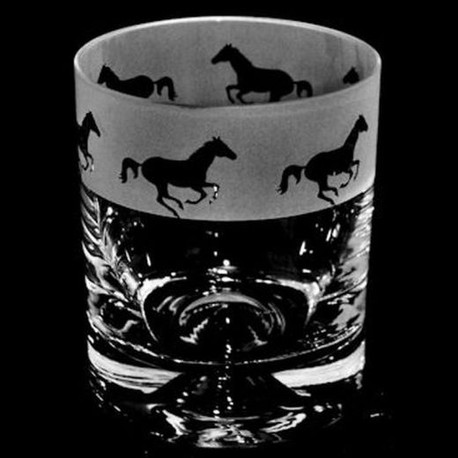 Animo Galloping Horse Whisky Glass Tumbler