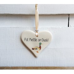 Put Kettle on Duck Hanging Heart