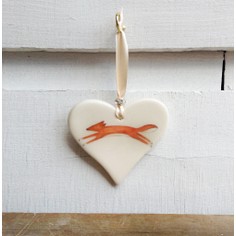 Leaping Fox Hanging Heart