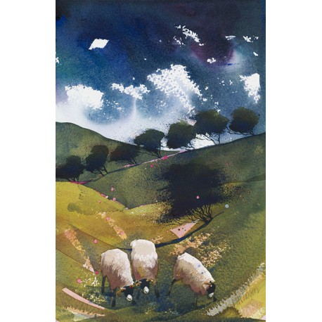 Mary Ann Rogers Limited Edition "Ewe Three" Sheep Print