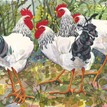 Mary Ann Rogers Limited Edition "Woodlanders" Chickens Print additional 1