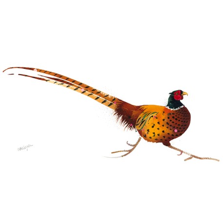 Mary Ann Rogers Limited Edition "Startled" Pheasant Print