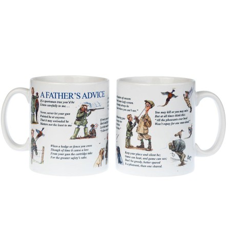 Father's Advice Mug by Bryn Parry