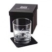 Just Slate Etched Hare Whisky Glass Tumbler and Slate Coaster additional 2