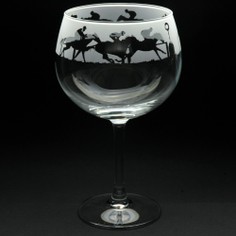 Animo At The Races Horse Gin Balloon Glass
