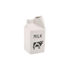 Cow Ceramic Milk Carton Jug