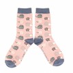 Ladies Dusty Pink Hedgehog Socks additional 1