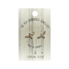 Sterling Silver Bee Mini Stud Earrings