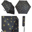 Black & Gold Bee Print Compact Umbrella additional 3
