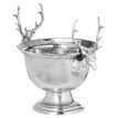 Large Aluminium Stag Champagne Cooler on Stand additional 1