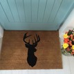 Extra Large Stags Head Doormat - 90cm x 60cm additional 1