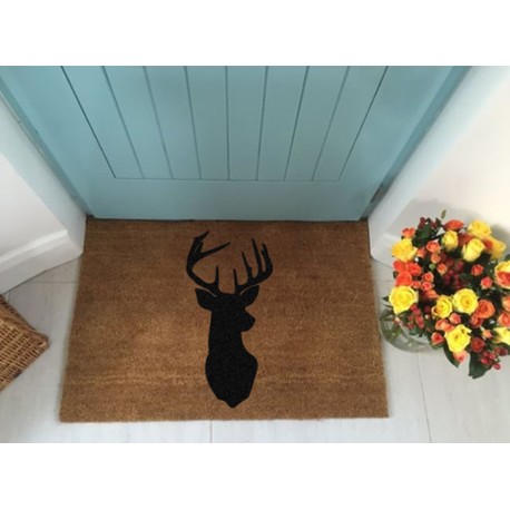 Extra Large Stags Head Doormat - 90cm x 60cm