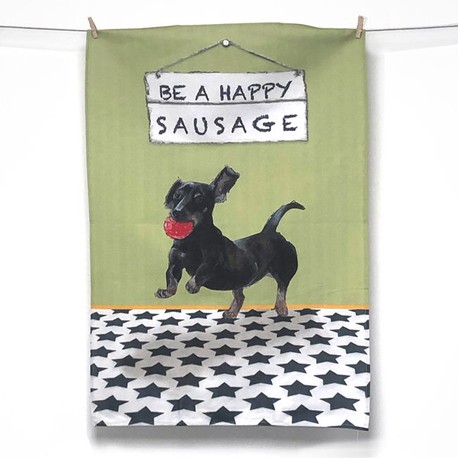 The Little Dog Laughed Tea Towel Cockapoo