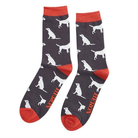 Men's Charcoal Grey Labrador Socks
