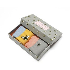 Ladies Bumble Bees Socks Box - Set of 2