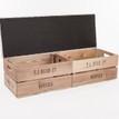 Red Stripe Stag Apple Crate Long Footstool additional 3