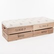 Red Dot Hare Apple Crate Long Footstool additional 1