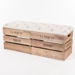 Red Dot Hare Apple Crate Storage Bench additional 1