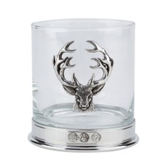 Single Stag Pewter Whisky Glass