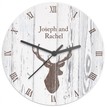 Personalised Highland Stag Wooden Clock additional 3