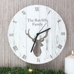 Personalised Highland Stag Wooden Clock additional 2
