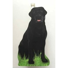 Wooden Black Labrador Kitchen/Loo Roll Holder