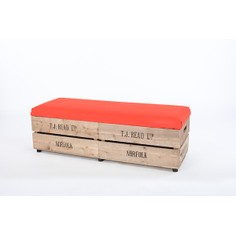 Red Outdoor Long Footstool
