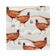 Pheasant Christmas Napkins - 20 Pack