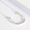 Silver Plated Horseshoe Necklace additional 1