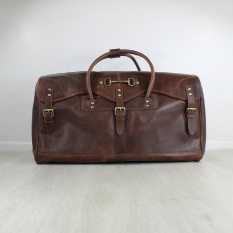 Grays Barrington Extra Large Bag In Brown Leather