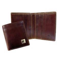 Tyler & Tyler Brown Leather Jeans Stag Wallet
