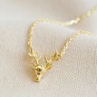 14ct Gold Plated Stag Necklace additional 1