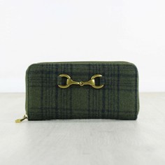 Tweed Purse with Snaffle