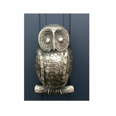 Owl Door Knocker - Gunmetal Silver finish
