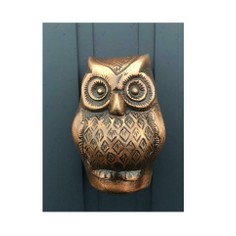 Baby Owl Door Knocker - Copper Finish