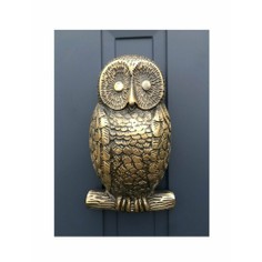 Owl Door Knocker - Antique Brass finish