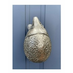 Hedgehog Door Knocker - Gunmetal Silver Finish