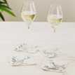 Set of 4 Stag Linen Coasters additional 2