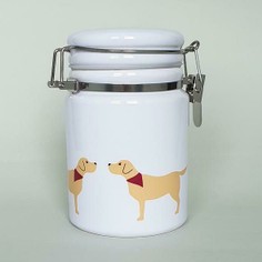 Yellow Labrador Dog Storage Jar