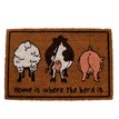 "Home Is Where The Herd Is" Coir Doormat additional 1